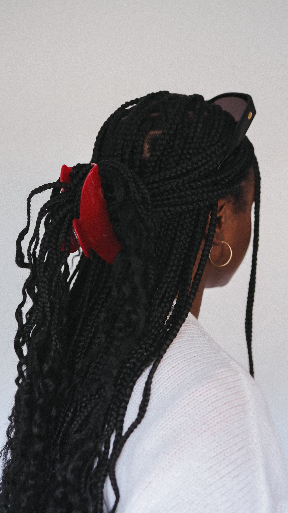 CAUI cherry red claw clip